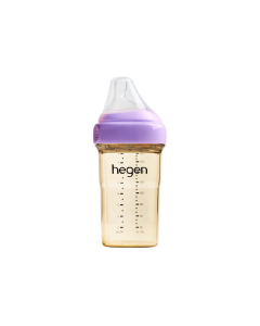 Bình Sữa Hegen PPSU 240ml Núm Ti  3-6M Tím