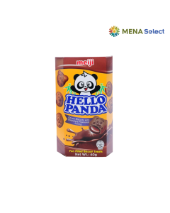 B&aacute;nh Meiji Hello Panda double chocolate hộp 40g