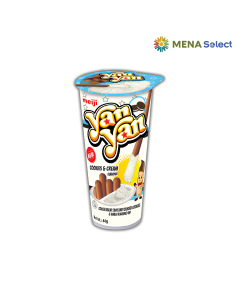 Bánh Meiji Yan Yan Cookies & Cream ly 44g