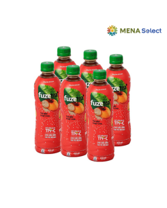 Lốc 6 Chai Trà Fuze Teta Đào Hạt Chia 450ml