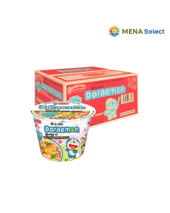 Mì ly mini Doraemon vị hải sản chua ngọt thùng 12 ly x 53g
