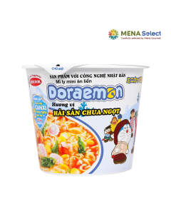 M&igrave; Mini Doraemon Hải Sản Chua Ngọt Ly 53g