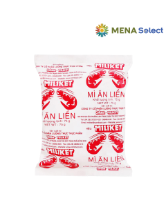 M&igrave; Kraft Miliket Hai T&ocirc;m Trắng G&oacute;i 75g