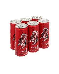Lốc 6 Lon Nước Tăng Lực Sting Dâu 320ml