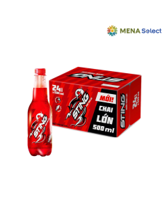 Thùng 24 Chai Nước Tăng Lực Sting Dâu 500ml