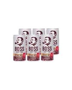 Cà phê sữa Boss lốc 6 lon x 180ml