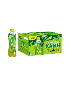 Trà ô long Tea+ Plus xanh vị chanh thùng 24 chai x 450ml