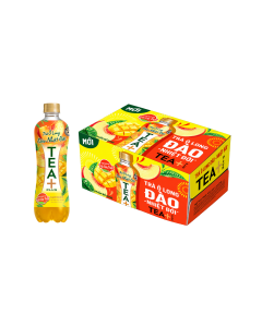 Trà ô long Tea+ Plus vị đào thùng 24 chai x 450ml