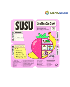 Sữa Chua D&acirc;u Chuối Susu Vinamilk Lốc 4x60g