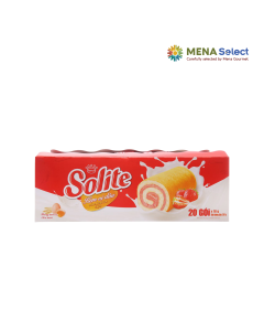 Bánh Bông Lan Cuộn Solite Dâu HG 20x18g