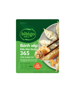 Bánh xếp Bibigo 365 kiểu Hàn Quốc nhân thịt và rau củ gói 250g