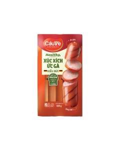 Xúc xích ức gà Cầu Tre Healthy kiểu Đức gói 450g