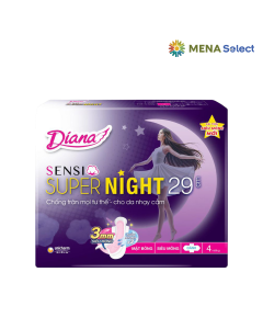 Băng Vệ Sinh Diana Sensi Night Cánh Gói 4 Miếng