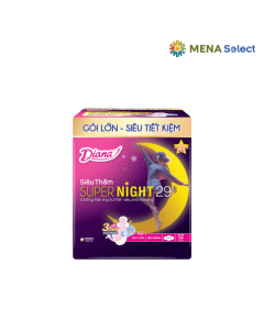 Băng Vệ Sinh Diana Super Night Cánh 29cm Gói 12 Miếng