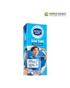 Lốc 4 Hộp Sữa Tươi Tiệt Trùng Không Đường Dutch Lady 180ml