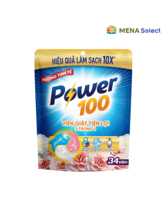 Viên Giặt Power100 3t1 Hương Tinh Tế 15gx34 