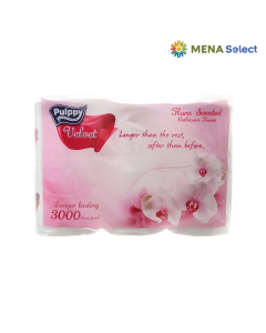 Giấy lụa Pulppy Velvet hương hoa lốc 6 cuộn