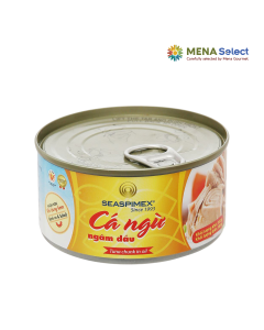 Cá Ngừ Thịt Trắng Ngâm Dầu Seaspimex Lon 185g