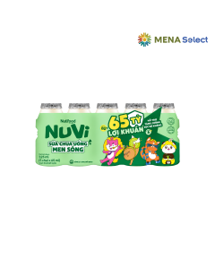 Sữa chua uống NuVi có đường lốc 5 chai x 65ml