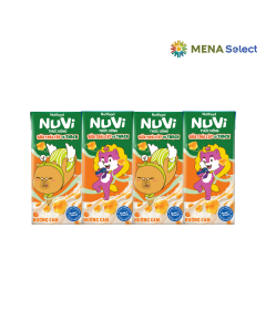 Sữa trái cây NuVi vị cam có thạch lốc 4 hộp x 170ml