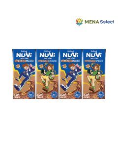 Thức uống sữa lúa mạch NuVi vị cacao có thạch lốc 4 hộp x 170ml