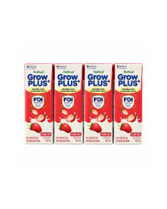 Sữa dinh dưỡng GrowPLUS+ vị d&acirc;u sữa lốc 4 hộp x180ml