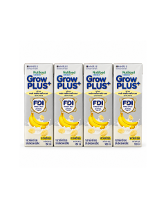 Sữa dinh dưỡng GrowPLUS+ vị chuối sữa lốc 4 hộp x180ml