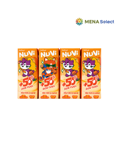 Sữa tươi trái cây NuVi vị cam lốc 4 hộp x 180ml