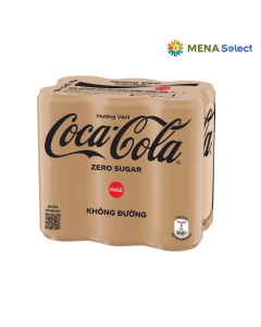 Lốc 6 Lon Nước Ngọt Coca Zero Hương Vani 320ml