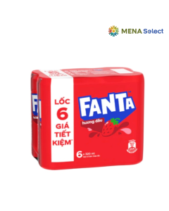 Lốc 6 Lon Nước Ngọt Fanta Dâu 320ml