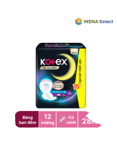 Băng Vệ Sinh Kotex Siêu Ban Đêm Moon Gói 12 Miếng