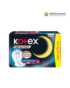 BVS Kotex Siêu Ban Đêm Đệm Sau Gói 8+1 M