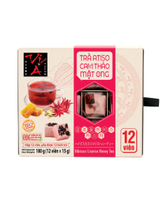 Trà Atiso Cam Thảo Mật Ong Vị Á Hộp 12x15gr