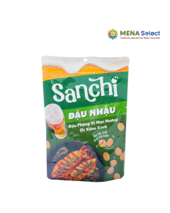 Đậu Phộng Mực Nướng Ớt Xiêm Xanh Sanchi Gói 55g