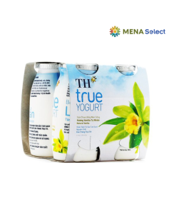 Sữa Chua Uống Men Sống Vani TH True Yogurt Lốc 4x100ml