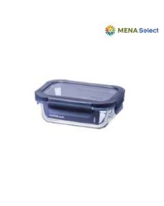 Hộp Thủy tinh Chịu Nhiệt Indigo 370ml Navy LNG401