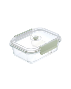 Hộp thủy tinh Nikko Valve chữ nhật chia 2 ngăn 1050ml