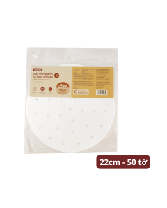 Giấy chống dính Shinsen đa năng màu trắng 22cm vỉ 50 tờ