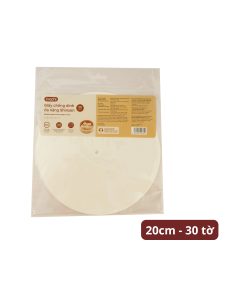 Giấy chống dính Shinsen đa năng màu trắng 20cm vỉ 30 tờ