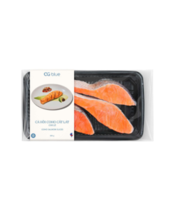 C&aacute; Hồi Chile Cắt L&aacute;t OG Blue Khay 200g