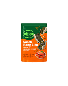 Snack rong biển Bibigo vị cua rang muối ớt gói 25g