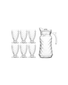 Bộ bình ly thủy tinh Deli Fish Scale 7 món