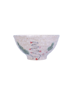 Chén Cơm 12.4x12.4x6.2cm Phun Vẽ Lá