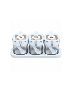 Bộ đựng gia vị 3 hũ 7043 xanh