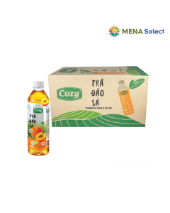 Thùng 24 Chai Trà Đào Sả Cozy 455ml