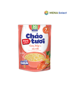 Cháo Tươi Baby Cua Bắp Cà Rốt SG Food Gói 240g