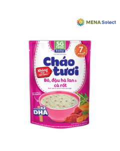 Cháo Tươi Baby Bò Đậu Hà Lan Cà Rốt SG Food Gói 240g