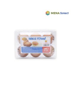 Trứng G&agrave; Loại 1 60g&plusmn;2g Vfood Hộp 6 Quả