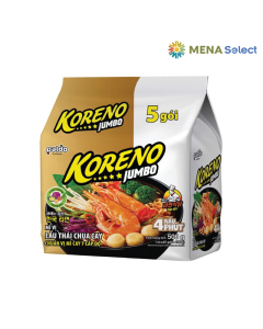 Mì Vị Lẩu Thái Chua Cay Koreno Jumbo Lốc 5 Gói x 100g