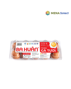 Trứng Gà CN Ba Huân Size L Hộp 10
